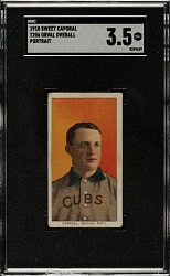 1909-1911 T206 White Border Orval Overall Portrait SGC VG+ 3.5