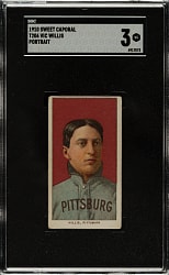 1909-1911 T206 White Border Vic Willis Portrait SGC VG 3