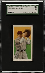 1909-1911 T206 White Border Jim Stephens SGC EX 60