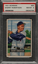 1951 Bowman #95 Sherry Robertson PSA NM-MT 8