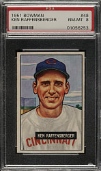 1951 Bowman #48 Ken Raffensberger PSA NM-MT 8