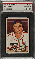 1951 Bowman #193 Ted Wilks PSA NM-MT 8