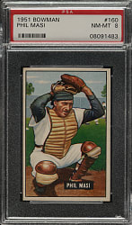 1951 Bowman #160 Phil Masi PSA NM-MT 8