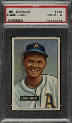 1951 Bowman #119 Eddie Joost PSA NM-MT 8