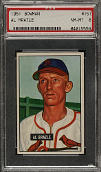 1951 Bowman #157 Al Brazle PSA NM-MT 8
