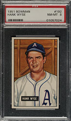1951 Bowman #192 Hank Wyse PSA NM-MT 8
