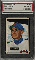 1951 Bowman #246 Bill Serena PSA NM-MT 8