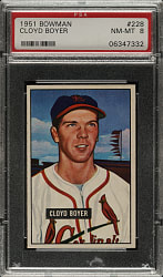 1951 Bowman #228 Cloyd Boyer PSA NM-MT 8