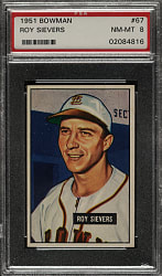 1951 Bowman #67 Roy Sievers PSA NM-MT 8