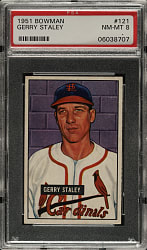 1951 Bowman #121 Gerry Staley PSA NM-MT 8
