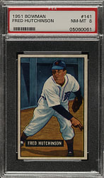 1951 Bowman #141 Fred Hutchinson PSA NM-MT 8