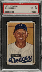 1951 Bowman #7 Gil Hodges PSA VG-EX 4