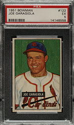 1951 Bowman #122 Joe Garagiola PSA EX 5