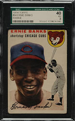 1954 Topps #94 Ernie Banks Rookie SGC VG 40