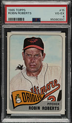 1965 Topps #15 Robin Roberts PSA VG-EX 4