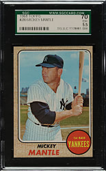 1968 Topps #280 Mickey Mantle SGC EX+ 70