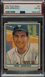 1941 R336 Play Ball #57 Moe Arnovich PSA VG-EX 4
