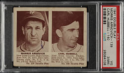 1941 R330 Double Play #139/140 Arnovich/Carl Hubbell PSA VG 3 (MK)