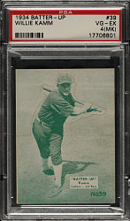 1934-1936 R318 Batter-Up #39 Willie Kamm PSA VG-EX 4 (MK)