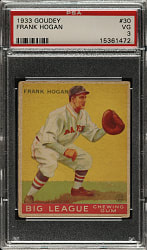 1933 R319 Goudey #30 Frank Hogan PSA VG 3