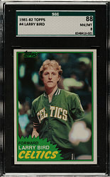 1981-1982 Topps Basketball #4 Larry Bird SGC NM/MT 88