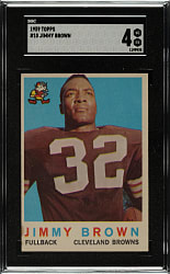 1959 Topps Football #10 Jim Brown SGC VG/EX 4