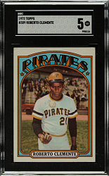 1972 Topps #309 Roberto Clemente SGC EX 5