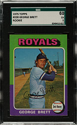 1975 Topps #228 George Brett Rookie SGC EX 60