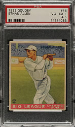 1933 R319 Goudey #46 Ethan Allen PSA VG-EX+ 4.5
