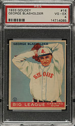 1933 R319 Goudey #16 George Blaeholder PSA VG-EX 4