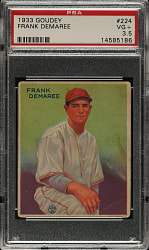 1933 R319 Goudey #224 Frank Demaree PSA VG+ 3.5