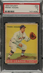 1933 R319 Goudey #30 Frank Hogan PSA VG 3