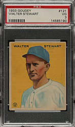 1933 R319 Goudey #121 Walter Stewart PSA VG 3