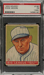 1933 R319 Goudey #180 Eddie Moore PSA POOR 1 (MK)