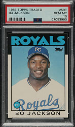 1986 Topps Traded #50T Bo Jackson Rookie PSA GEM MINT 10