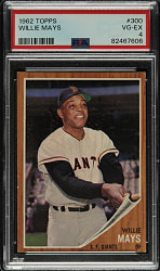 1962 Topps #300 Willie Mays PSA VG-EX 4