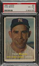 1957 Topps #2 Yogi Berra PSA VG-EX 4