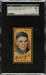 1911 T205 Gold Border Clark Griffith SGC EX 60 - Sovereign Back