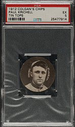 1912-1913 E270-2 Colgan's Chips "Tin Tops" Paul Krichell PSA EX 5