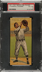 1911 T201 Mecca Double Folders Thomas/Coombs PSA VG-EX 4