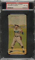 1911 T201 Mecca Double Folders Johnny Evers/Frank Chance PSA VG-EX 4