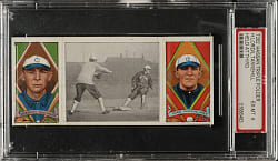 1912 T202 Hassan Triple Folder "Held at Third" Lord/Tannehill PSA EX-MT 6