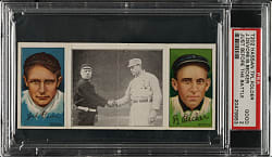 1912 T202 Hassan Triple Folder "Just Before the Battle" Devore/Becker PSA GOOD 2
