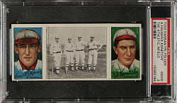 1912 T202 Hassan Triple Folder "The Athletic Infield" Hauser/Konetchy PSA GOOD 2