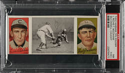 1912 T202 Hassan Triple Folder "McConnell Caught" Richie/Needham PSA NM 7 (OC)