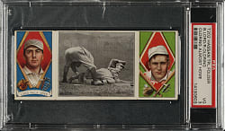 1912 T202 Hassan Triple Folder "Oldring Almost Home" Lord/Oldring PSA VG 3