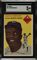 1954 Topps #10 Jackie Robinson SGC EX 5