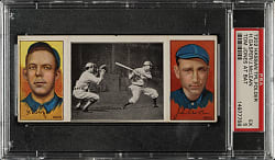 1912 T202 Hassan Triple Folder "Tom Jones At Bat" McLean/Gasper PSA EX 5