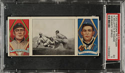 1912 T202 Hassan Triple Folder "Moriarity Spiked" Willett/Stanage PSA EX 5
