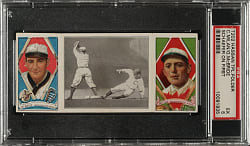1912 T202 Hassan Triple Folder "Schaefer on First" McBride/Milan PSA EX 5